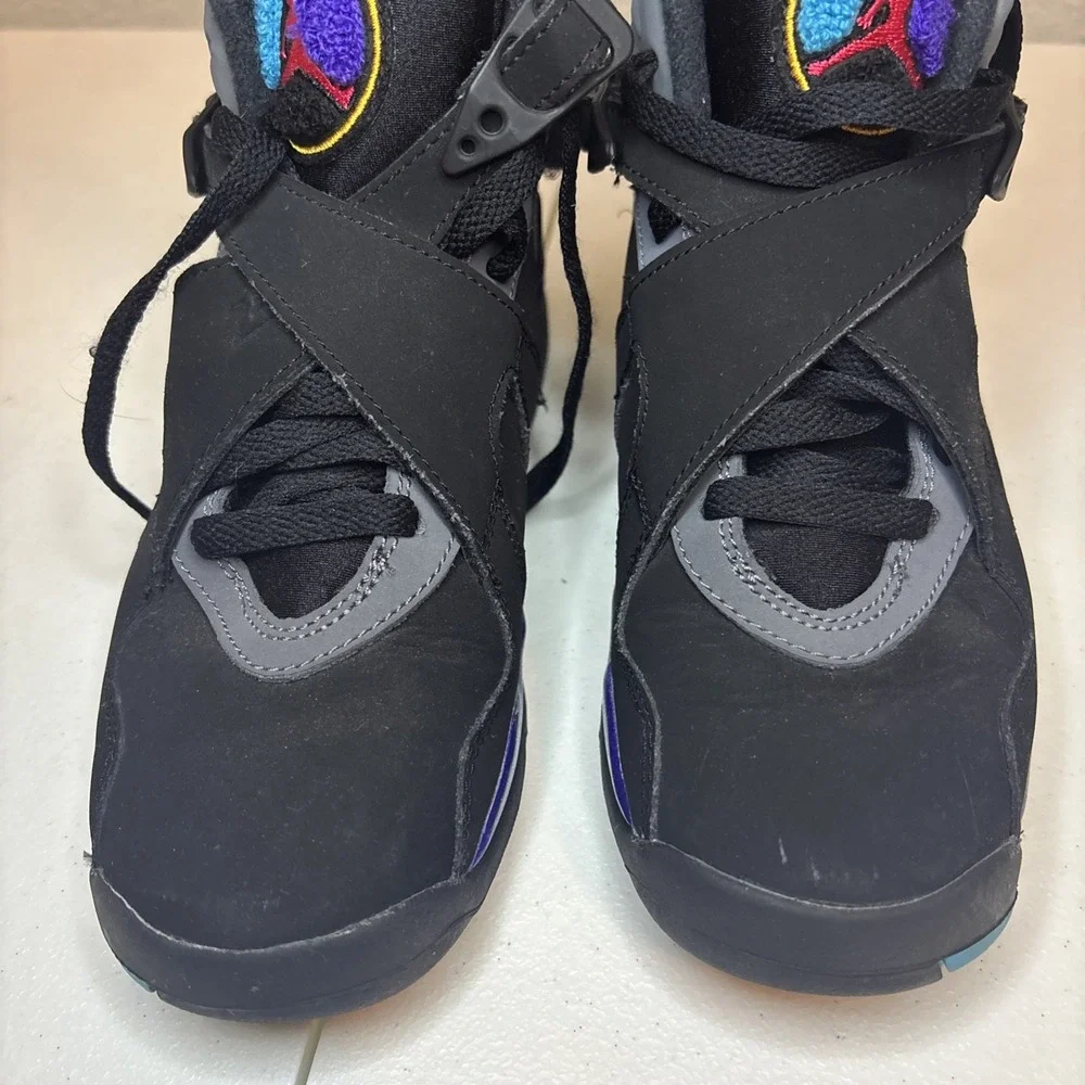 Size 4Y- Jordan 8 Retro‎ 2015 Mid Aqua NO BOX